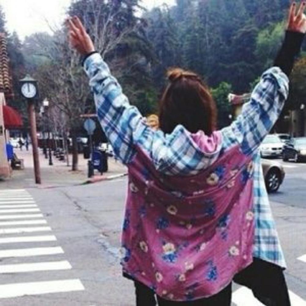 LF Vintage Floral Flannel RARE